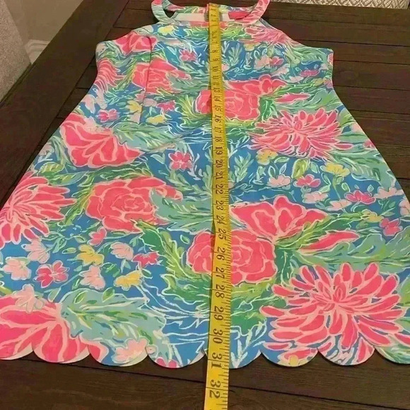 Lilly Pulitzer Girls Sophelia Shift Dress Size 16 Zanzibar Blue - Picture 5 of 6